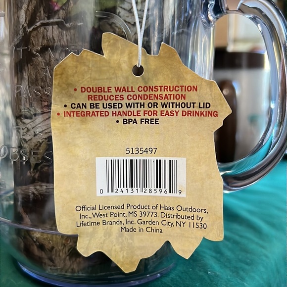 Mossy Oak Breakup Infinity 20 oz Double Wall Mason Jar with Handle - Picture 4 of 4